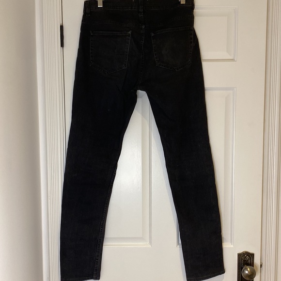 Acne Studios Ace Used Cash - Black Denim Jeans - Sz 32 x 32 - Picture 2 of 6